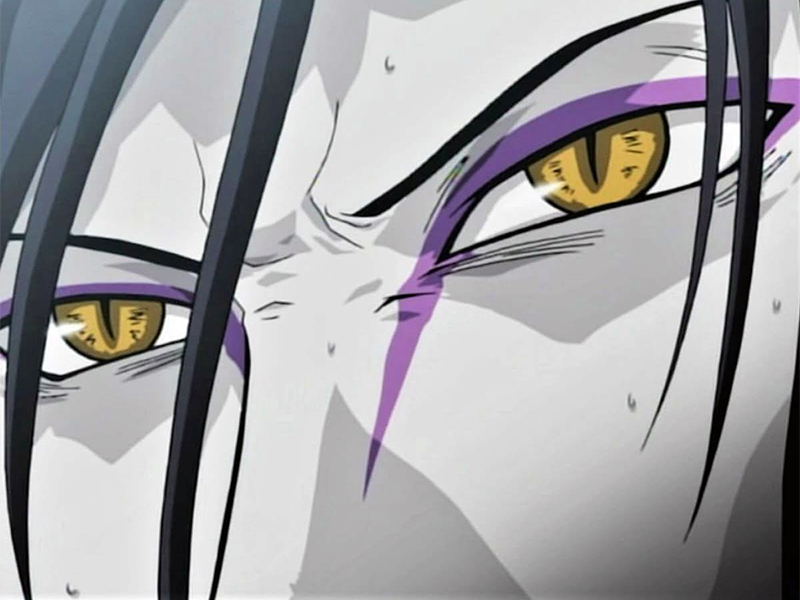 orochimaru ninja shinobi nukenin sannin scientifique antagoniste naruto manga anime cheveux-noirs yeux-jaunes