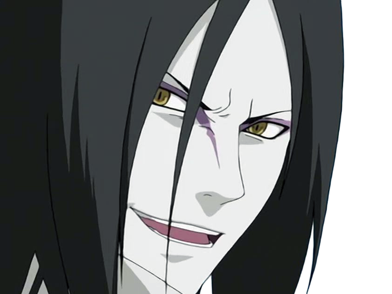 orochimaru ninja shinobi nukenin sannin scientifique antagoniste naruto manga anime cheveux-noirs yeux-jaunes