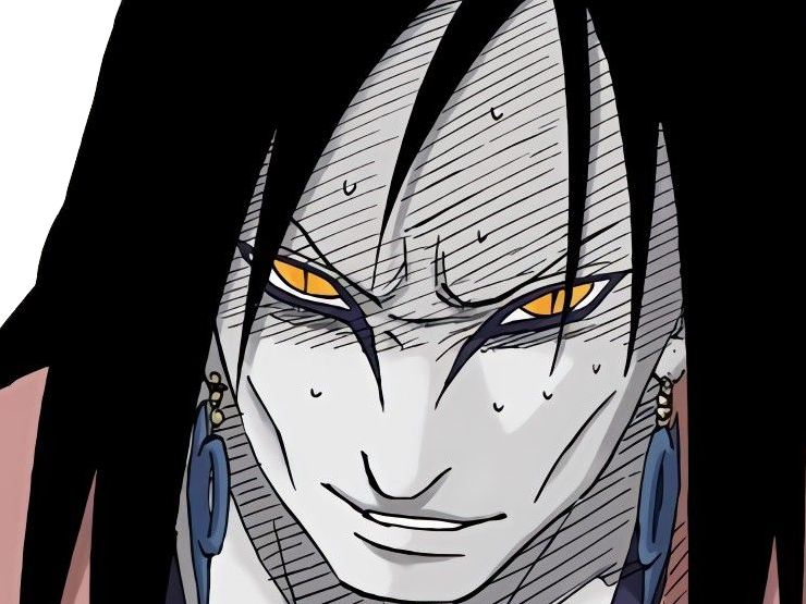 orochimaru ninja shinobi nukenin sannin scientifique antagoniste naruto manga anime cheveux-noirs yeux-jaunes