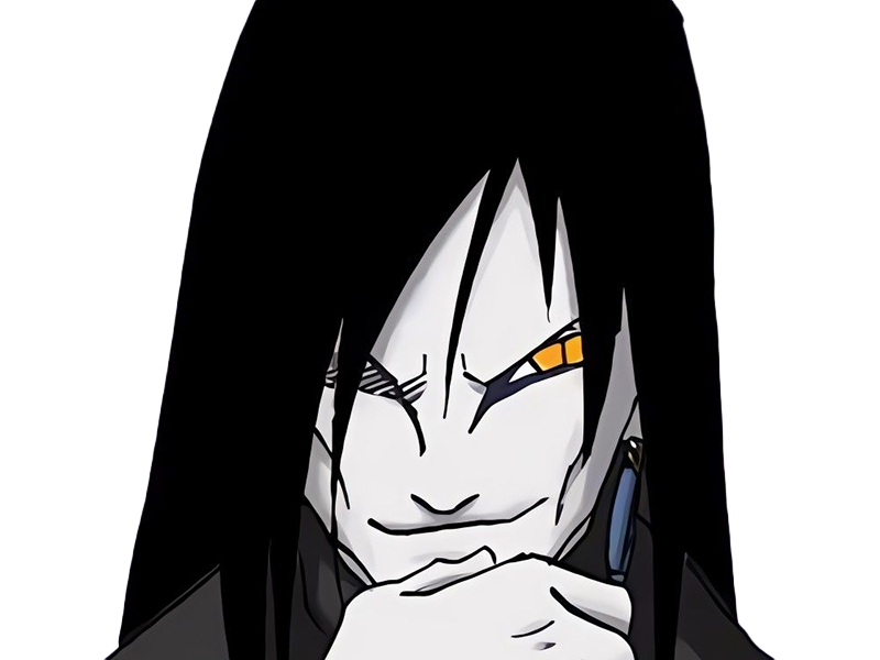 orochimaru ninja shinobi nukenin sannin scientifique antagoniste naruto manga anime cheveux-noirs yeux-jaunes