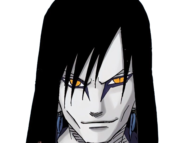 orochimaru ninja shinobi nukenin sannin scientifique antagoniste naruto manga anime cheveux-noirs yeux-jaunes