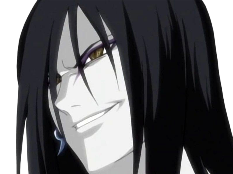 orochimaru ninja shinobi nukenin sannin scientifique antagoniste naruto manga anime cheveux-noirs yeux-jaunes