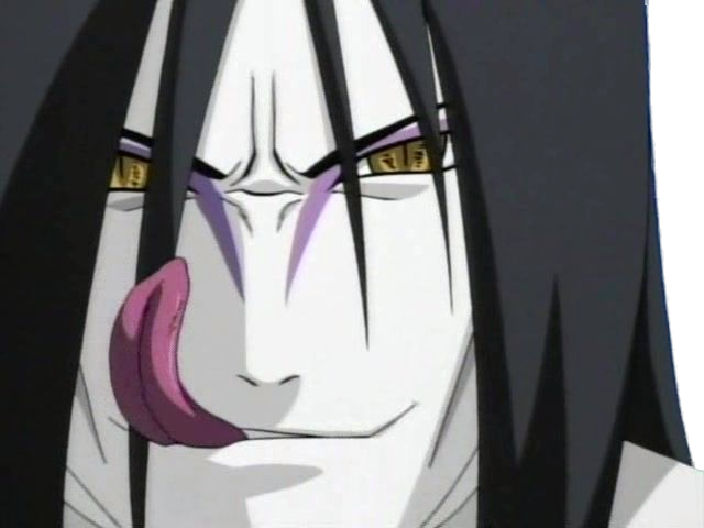 orochimaru ninja shinobi nukenin sannin scientifique antagoniste naruto manga anime cheveux-noirs yeux-jaunes