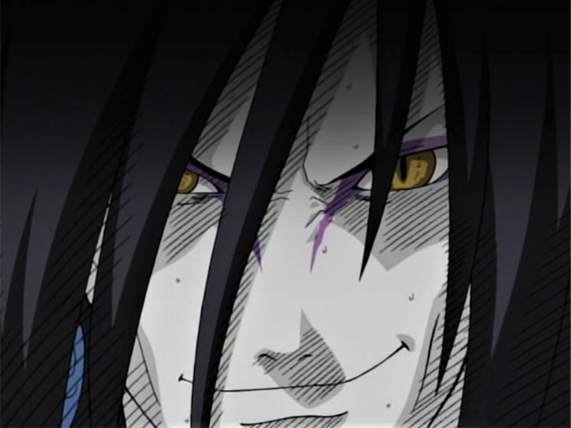 orochimaru ninja shinobi nukenin sannin scientifique antagoniste naruto manga anime cheveux-noirs yeux-jaunes