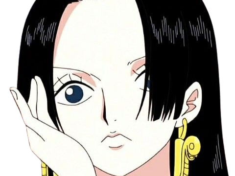 boa hancock one piece cheveux noir boucles oreille serpent fic bloop