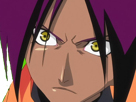 yoruichi-shihouin-bleach-peau-mate-cheveux-pourpre-violet-yeux-ambre-jaune-fic-bloop