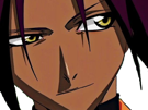 yoruichi-shihouin-bleach-peau-mate-cheveux-pourpre-violet-yeux-ambre-jaune-fic-bloop