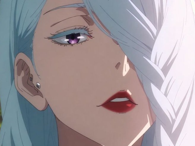 mei mei-mei jujutsu-kaisen jjk cheveux blanc yeux violet tresse ade adelaide vizard fic bloop