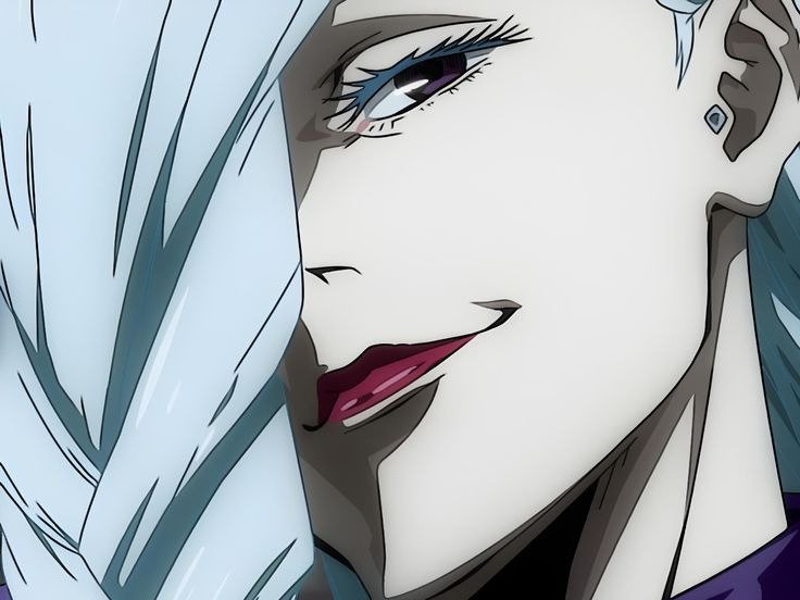 mei mei-mei jujutsu-kaisen jjk cheveux blanc yeux violet tresse ade adelaide vizard fic bloop