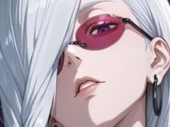 mei mei-mei jujutsu-kaisen jjk cheveux blanc yeux violet tresse ade adelaide vizard fic bloop lunettes