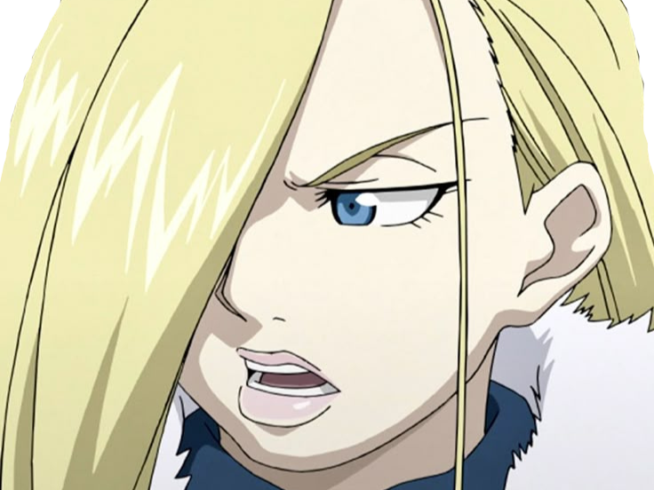 olivia armstrong fullmetal alchemist fma blonde yeux bleu meche arrancar fic bloop