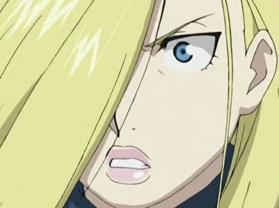 olivia armstrong fullmetal alchemist fma blonde yeux bleu meche arrancar fic bloop