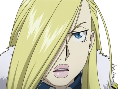 olivia armstrong fullmetal alchemist fma blonde yeux bleu meche arrancar fic bloop