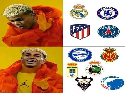 lamine yamal drake hot line hotline bling fort contre les faibles avec flop nul