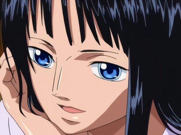 nico robin one piece ninon cheveux noir yeux bleu fic bloop
