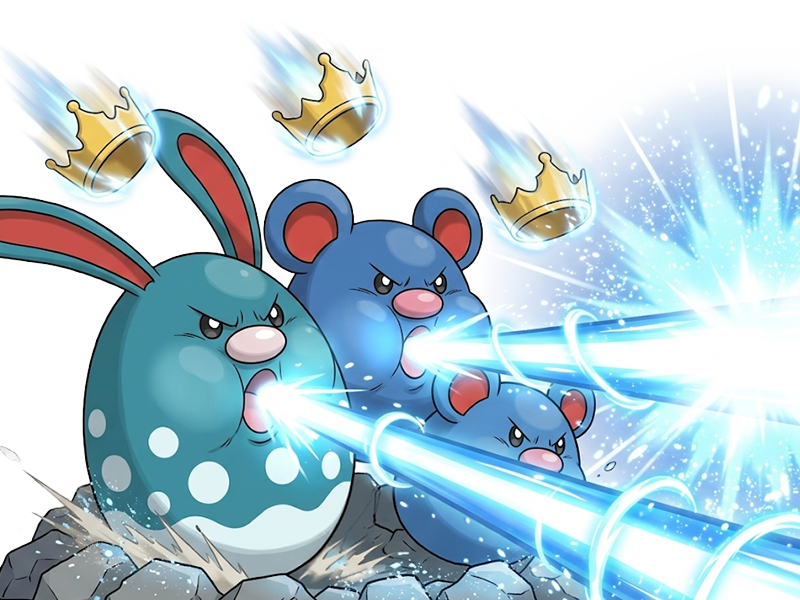 triazumapiqueur triopikeur azumarill fusion pokemon pkm kalos-du-sud kalos sud popol sire roide comte kyrseia vlt