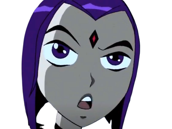 raven teen titans violet pourpre dc comics demi demone trichoporphyree indigo