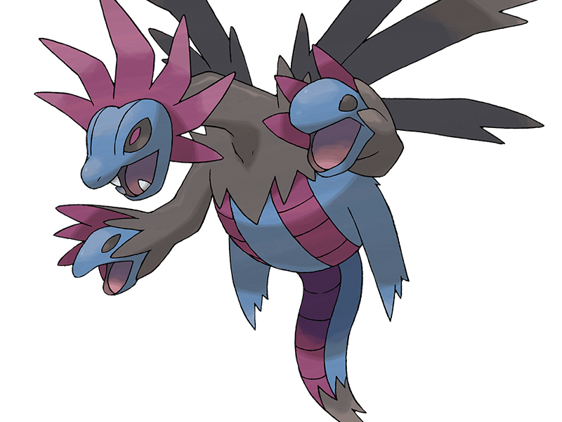 trioxhydre hydreigon sazandora pokemo pkm anime jeu type tenebres dragon 5g unys brutal