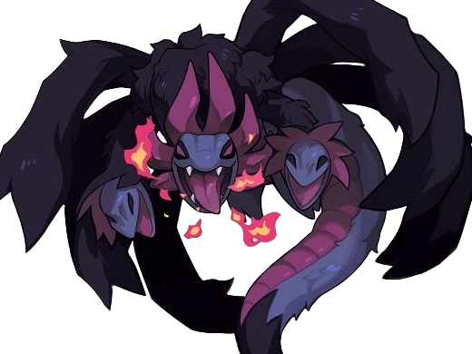 trioxhydre hydreigon sazandora pokemo pkm anime jeu type tenebres dragon 5g unys brutal