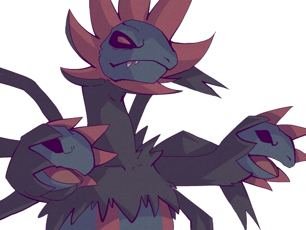 trioxhydre hydreigon sazandora pokemo pkm anime jeu type tenebres dragon 5g unys brutal