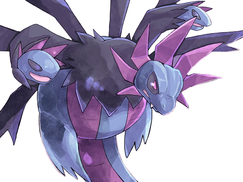 trioxhydre hydreigon sazandora pokemo pkm anime jeu type tenebres dragon 5g unys brutal