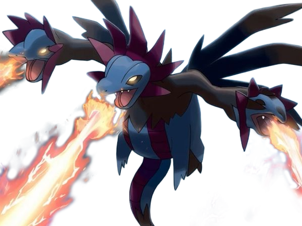 trioxhydre hydreigon sazandora pokemo pkm anime jeu type tenebres dragon 5g unys brutal