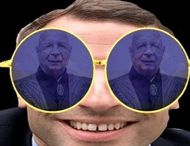 macron schwab danse rigole nwo gelem golem davos eat the bugs klaus