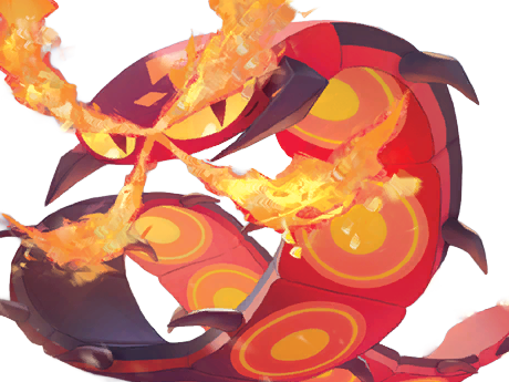 scolocendre centiskorch maruyakude pokemon pkm anime jeu type feu insecte 8g galar calorifere