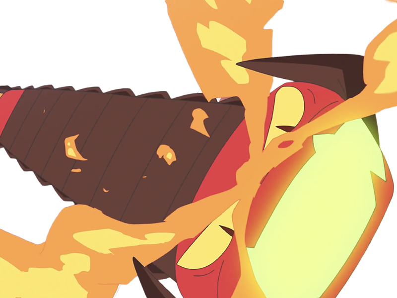 scolocendre centiskorch maruyakude pokemon pkm anime jeu type feu insecte 8g galar calorifere