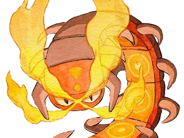 scolocendre centiskorch maruyakude pokemon pkm anime jeu type feu insecte 8g galar calorifere