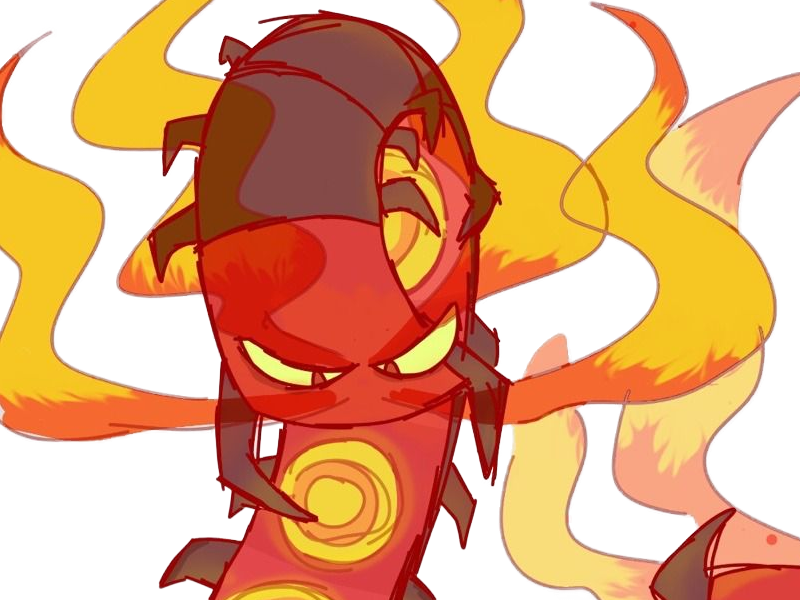 scolocendre centiskorch maruyakude pokemon pkm anime jeu type feu insecte 8g galar calorifere