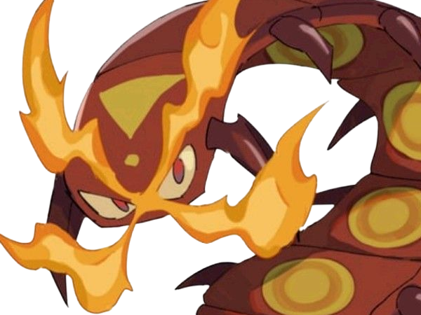 scolocendre centiskorch maruyakude pokemon pkm anime jeu type feu insecte 8g galar calorifere