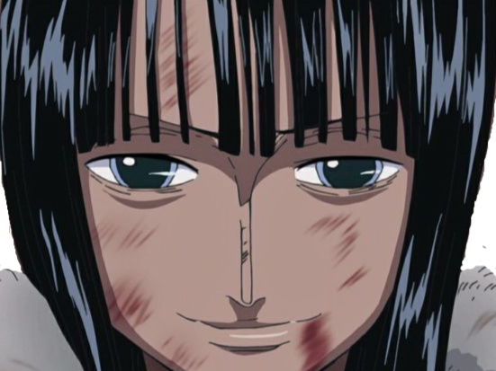 nico robin one piece ninon cheveux noir yeux bleu fic bloop