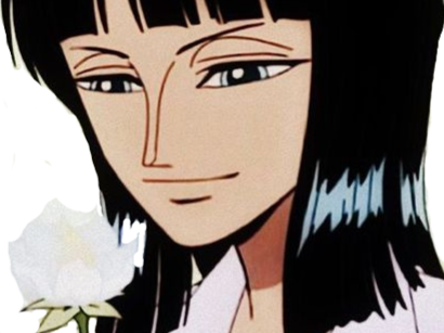 nico robin one piece ninon cheveux noir yeux bleu fic bloop fleur jasmin