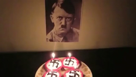 bday adolf tonton 3945 1418 ww2 waffen anniv 420 zyklon kampf heil cake bunker fact