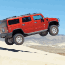 red car hummer rouge desert voiture risitas code triche gta gif to the moon extraterrestre