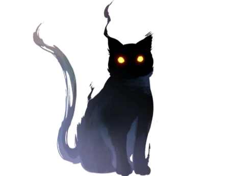 chat ombre noir sombre