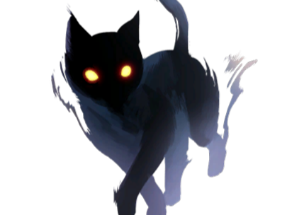 chat ombre noir sombre