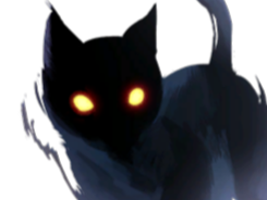 chat ombre noir sombre