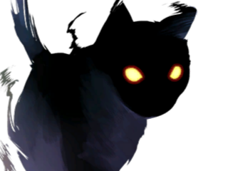 chat ombre noir sombre