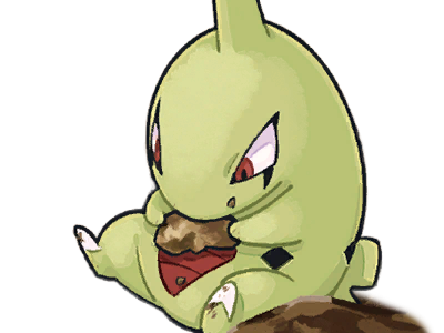 embrylex larvitar yogiras pokemon pkm anime jeu type roche sol 2g johto peaupierre