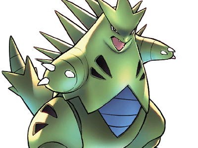 tyranocif tyranitar bangiras pokemon pkm anime jeu type roche tenebres 2g johto armure
