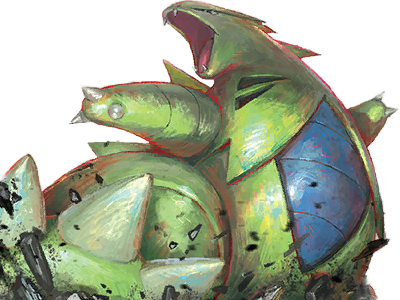 tyranocif tyranitar bangiras pokemon pkm anime jeu type roche tenebres 2g johto armure