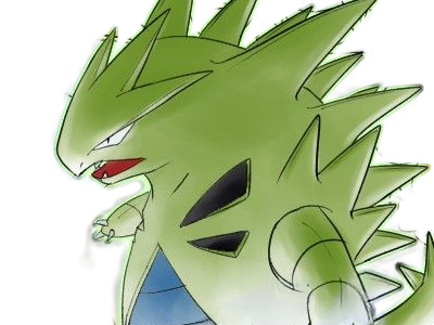 Sticker tyranocif tyranitar bangiras pokemon pkm anime jeu type roche tenebres 2g johto armure par Dark-63