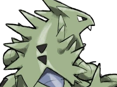Sticker tyranocif tyranitar bangiras pokemon pkm anime jeu type roche tenebres 2g johto armure par Dark-63
