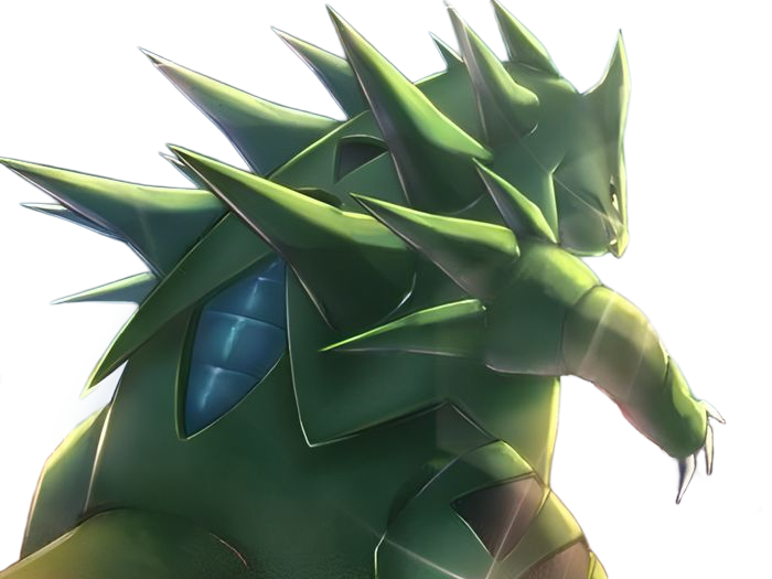 Sticker tyranocif tyranitar bangiras pokemon pkm anime jeu type roche tenebres 2g johto armure par Dark-63