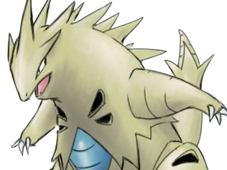 Sticker tyranocif tyranitar bangiras pokemon pkm anime jeu type roche tenebres 2g johto armure par Dark-63