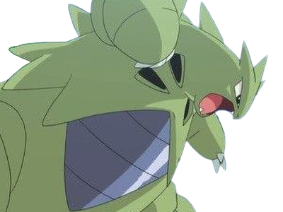 Sticker tyranocif tyranitar bangiras pokemon pkm anime jeu type roche tenebres 2g johto armure par Dark-63