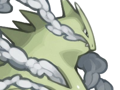 Sticker tyranocif tyranitar bangiras pokemon pkm anime jeu type roche tenebres 2g johto armure par Dark-63