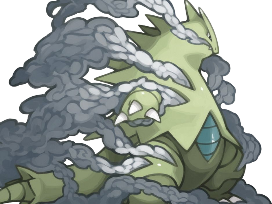 Sticker tyranocif tyranitar bangiras pokemon pkm anime jeu type roche tenebres 2g johto armure par Dark-63